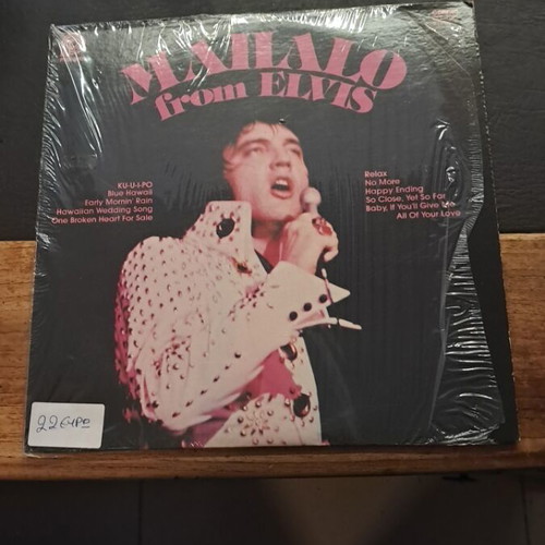 Mahalo from Elvis vinyl record used, excellent condition