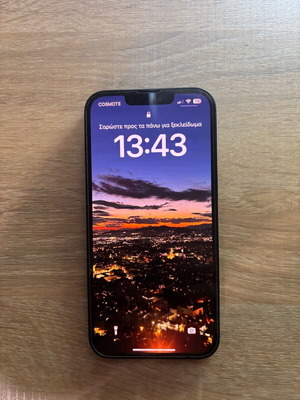 iPhone 13 σαν καινούριο με εγγύηση 24 μηνών, 128GB, μαύρο