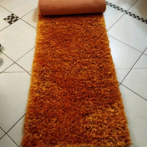 Shaggy runner rug 70x240 cm, orange Luna