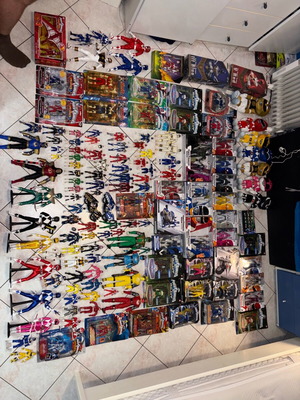 Power Ranger φιγούρες μεταχειρισμένες, πακέτο με όλες μαζί