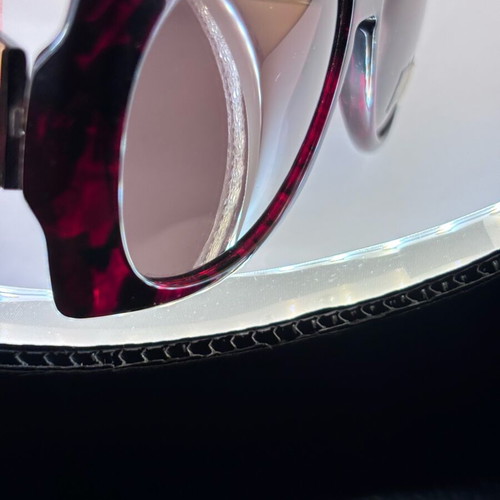 Silhouette sunglasses new, black and red with gold detail