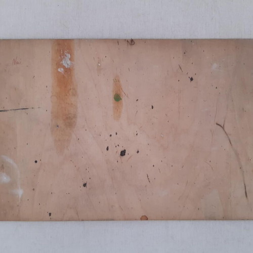 Old painting on plywood used, 38 x 25 cm