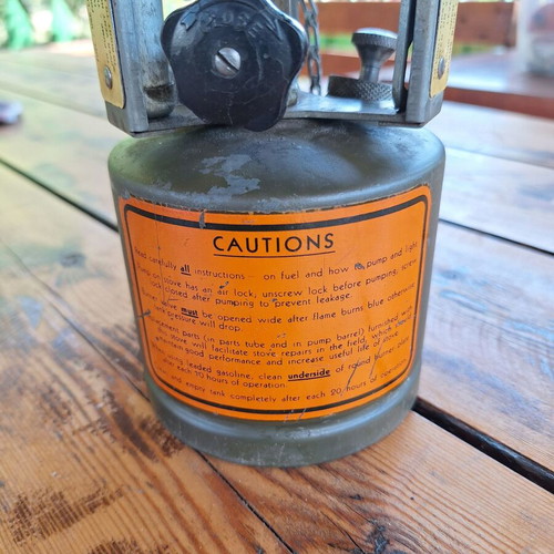 American Army WWII Gas Stove, rare