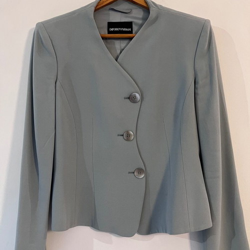 Emporio Armani women's mint turquoise jacket