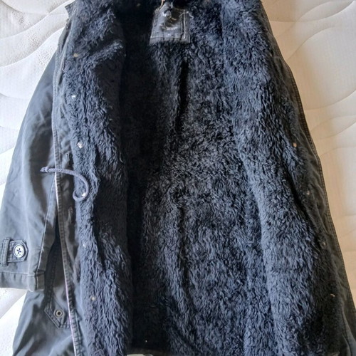 Pepe Jeans jacket used with removable inner fur size M black