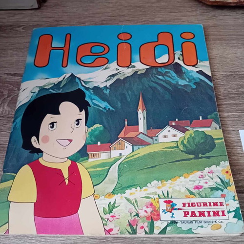 Panini Heidi album used with 152 of 400 stickers