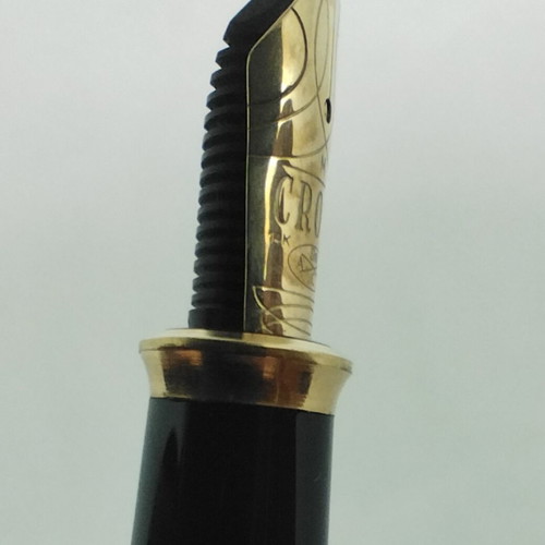 Cross Townsend Marble Green Lacquer fountain pen, 14kt 585 medium nib