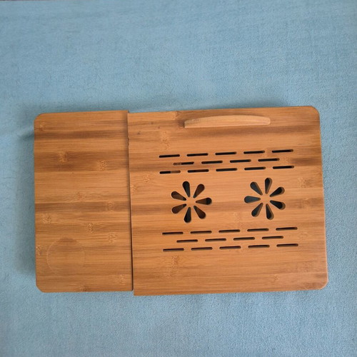 Wooden folding bamboo laptop and bed table