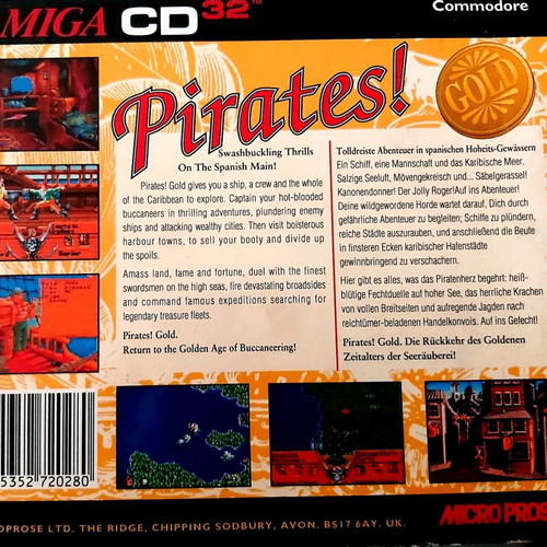 Amiga CD32 Pirates! Gold used in good condition