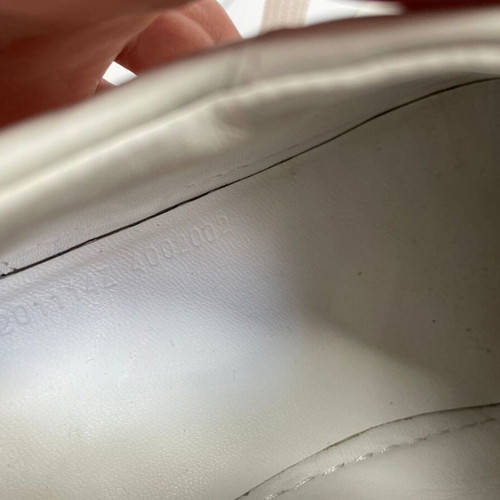 Hermes leather sneakers used, size 40, white