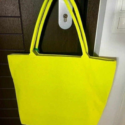 Jessica beach bag fluorescent yellow and pink new