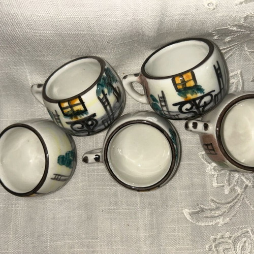 Vintage ceramic cup set of 6 like new