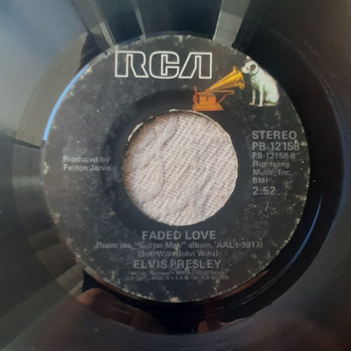 Elvis Presley Guitar Man / Faded Love 7" US σινγκλ, RCA, 1981