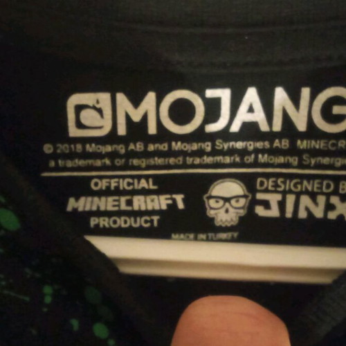 Minecraft shirt used, size S, black