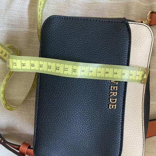 Verde crossbody bag like new, small, white and blue