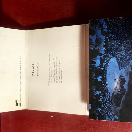 Epidaurus postcards used, booklet of 10, 8.5x11cm