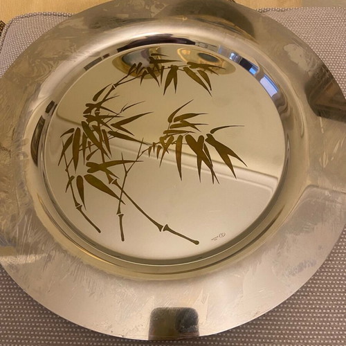 Sambonet oval tray from Kosta Boda like new with beautiful design