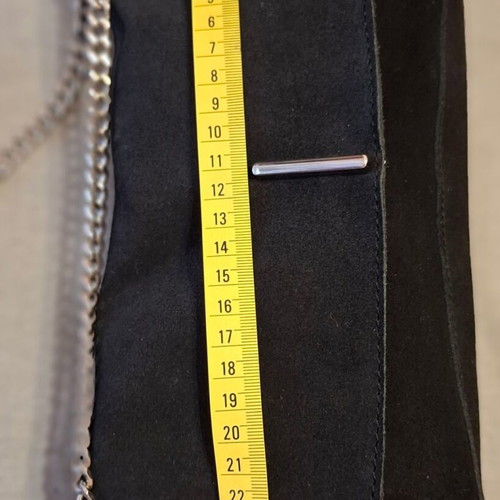 Leather black suede shoulder bag Sfera like new without tag