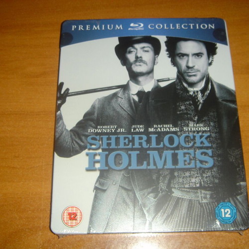 Sherlock Holmes Steelbook Blu-Ray καινούργιο, U.K. Edition, χωρίς ελληνικούς υπότιτλους