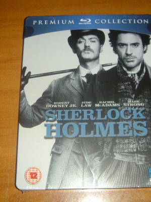 Sherlock Holmes Steelbook Blu-Ray new, U.K. Edition, no Greek subtitles