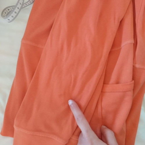Sani blu cardigan used orange, lightweight fabric, size M-L