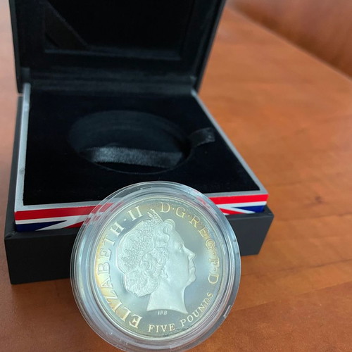 Silver 5 Pounds Coin 2010 London 2012 Olympic Games new