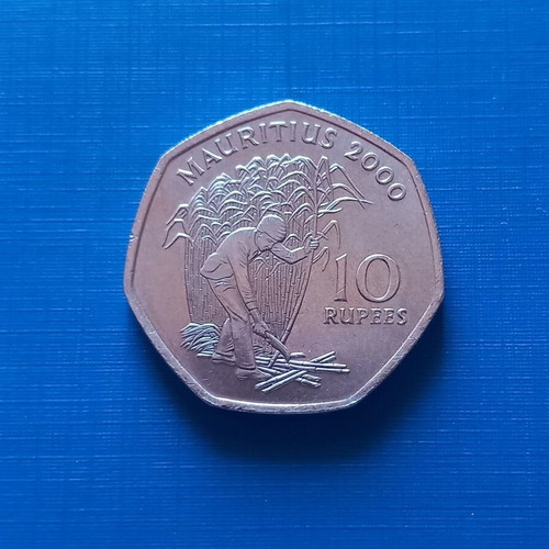 Mauritius 10 Rupees 2000 coin like new