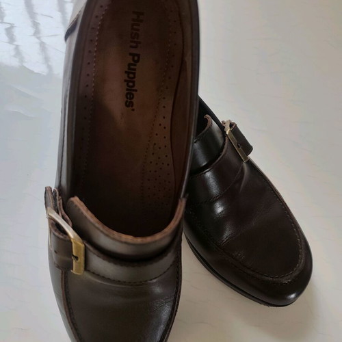 Hush Puppies leather shoes size 41 like new brown