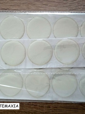 Transparent 3D Epoxy Resin Stickers 2" Pack of 95, like new