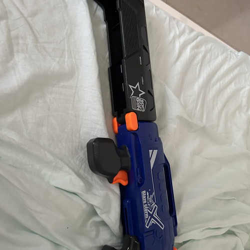 Blaze Storm X toy blaster like new with 4 foam darts