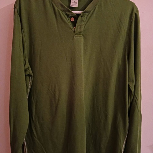 Paul Frank men's long-sleeve spring shirt medium like new, green