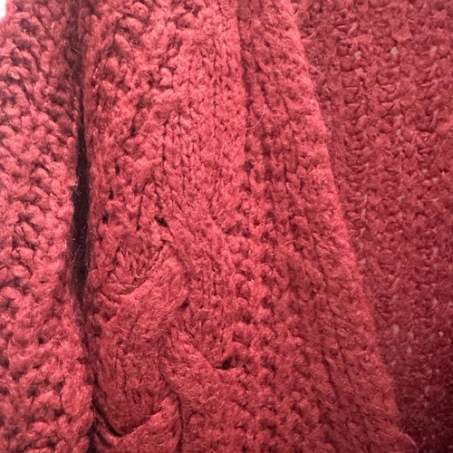 Benetton cardigan burgundy like new, size XS