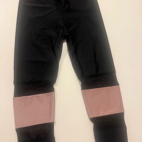 SunsetGo leggings used, black with pink and mesh, size S