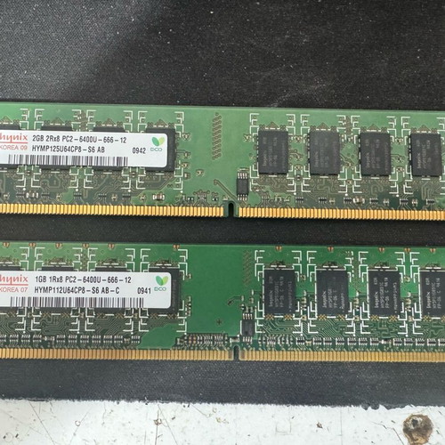 Sk Hynix DDR2 800 3GB Kit μνήμες ραμ μεταχειρισμένο