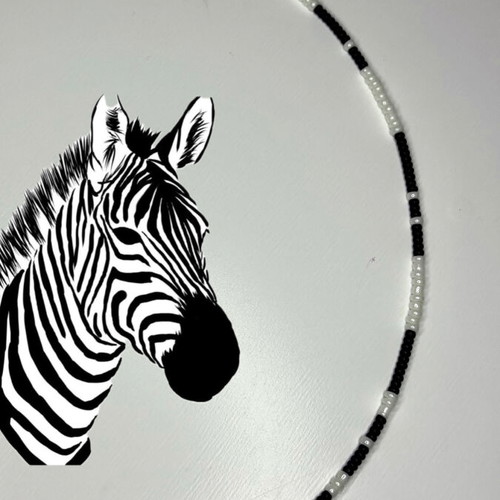 Handmade necklace black and white new