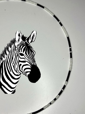 Handmade necklace black and white new