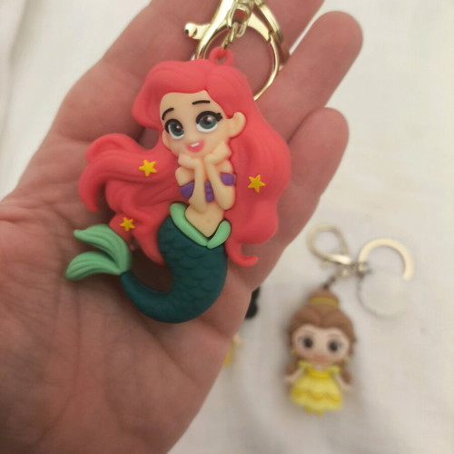 Disney Princess Keychains new, set of 5 with Cinderella and Ariel