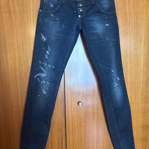 Women’s Y2K slim fit jeans like new, size XS, navy blue-black