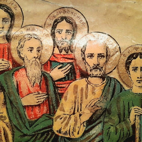 Russian ecclesiastical lithograph 19th century like new, 1887