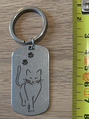 Keychain Cat Theme Paws Stainless Steel brand new