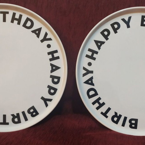 Porcelain platters new, 32 cm, Butlers series, set of 2