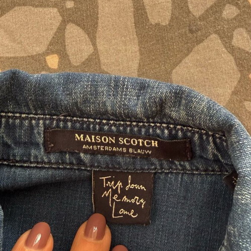 Denim shirt Maison Scotch like new, size M, blue