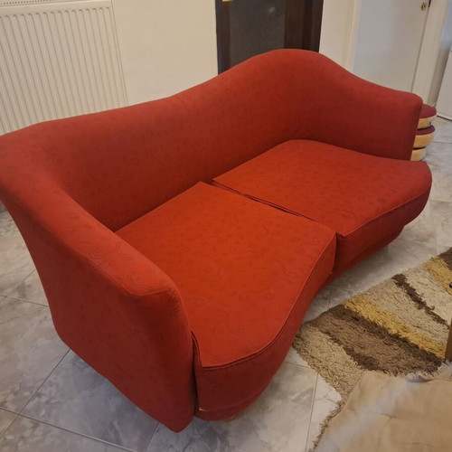 Sofa set like new, two pieces with cushions and two coffee tables