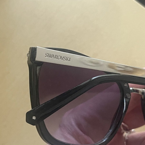 Swarovski SK0152 01B sunglasses like new, black