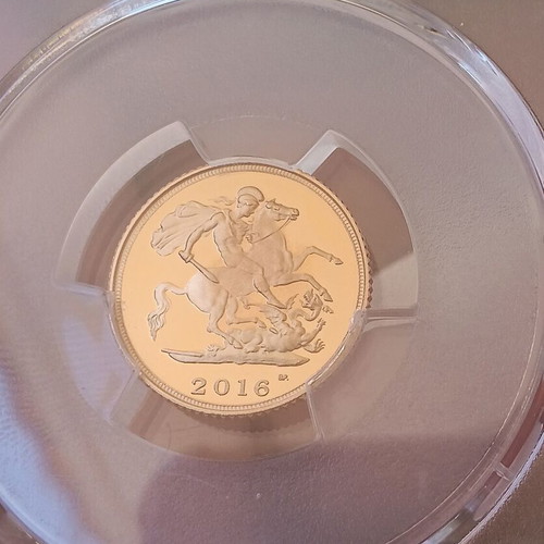 Half Sovereign 2016 Proof Celebratory Effigy PCGS PR68DCAM new
