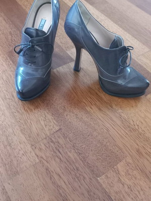 Prada lace up heels