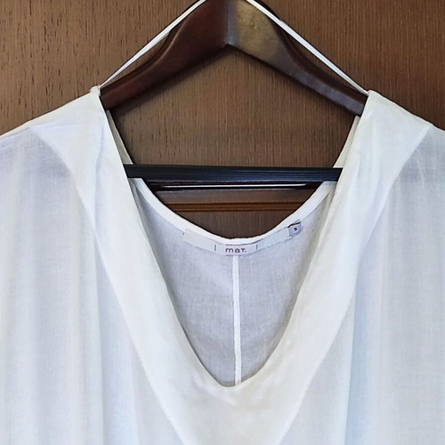 Mat Fashion blouse white plus size viscose like new