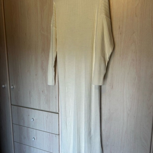 Knitted dress long ecru like new
