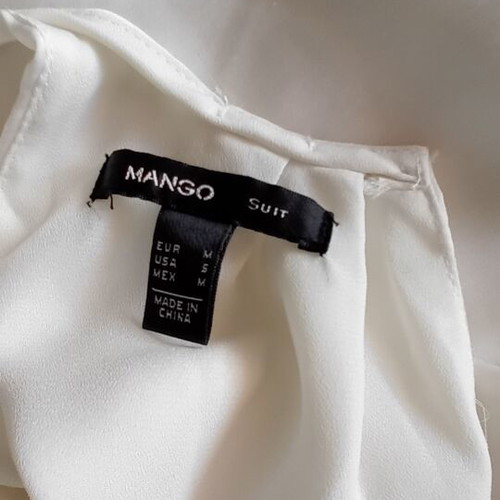 White women's summer dress Mango M used