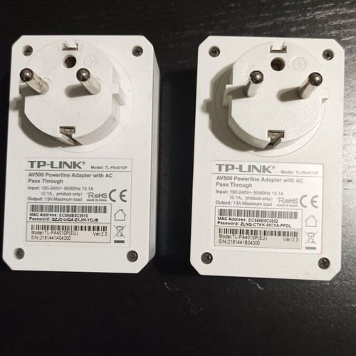 Powerline Starter Kit TL-PA4010p AV600 & AV500, like new, 4 pieces